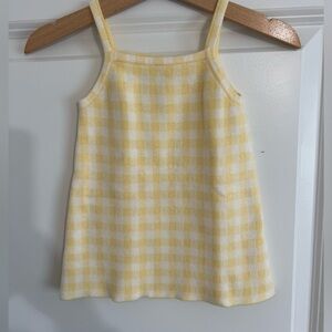 Zara Yellow and White Gingham Dress